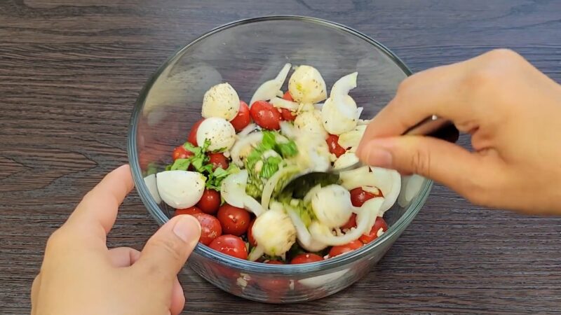 Salade tomates bocconcini